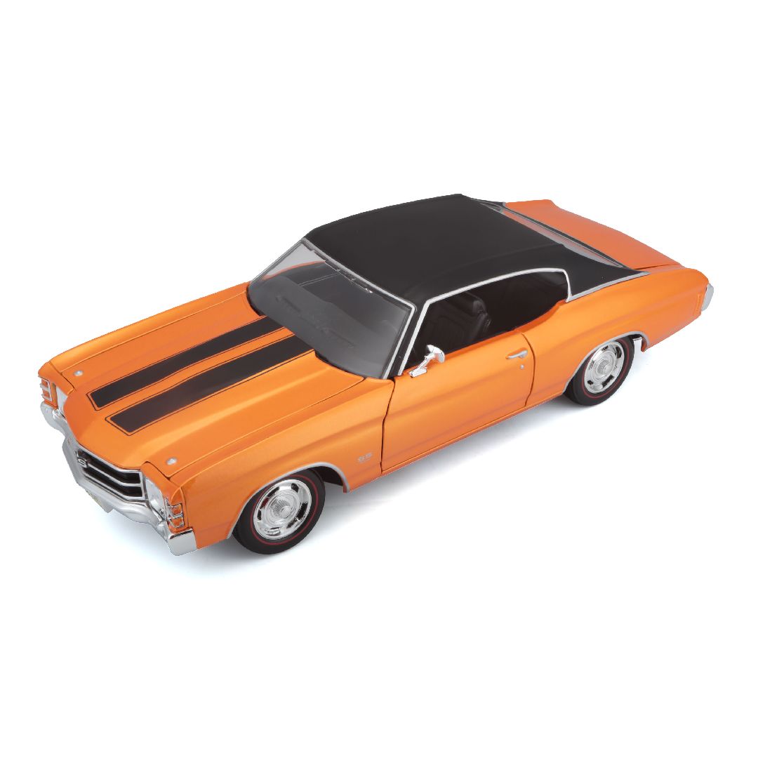 Maisto 1/18 SE 1971 Chevrolet Chevelle SS 454 Cpe (Orange) – image 7