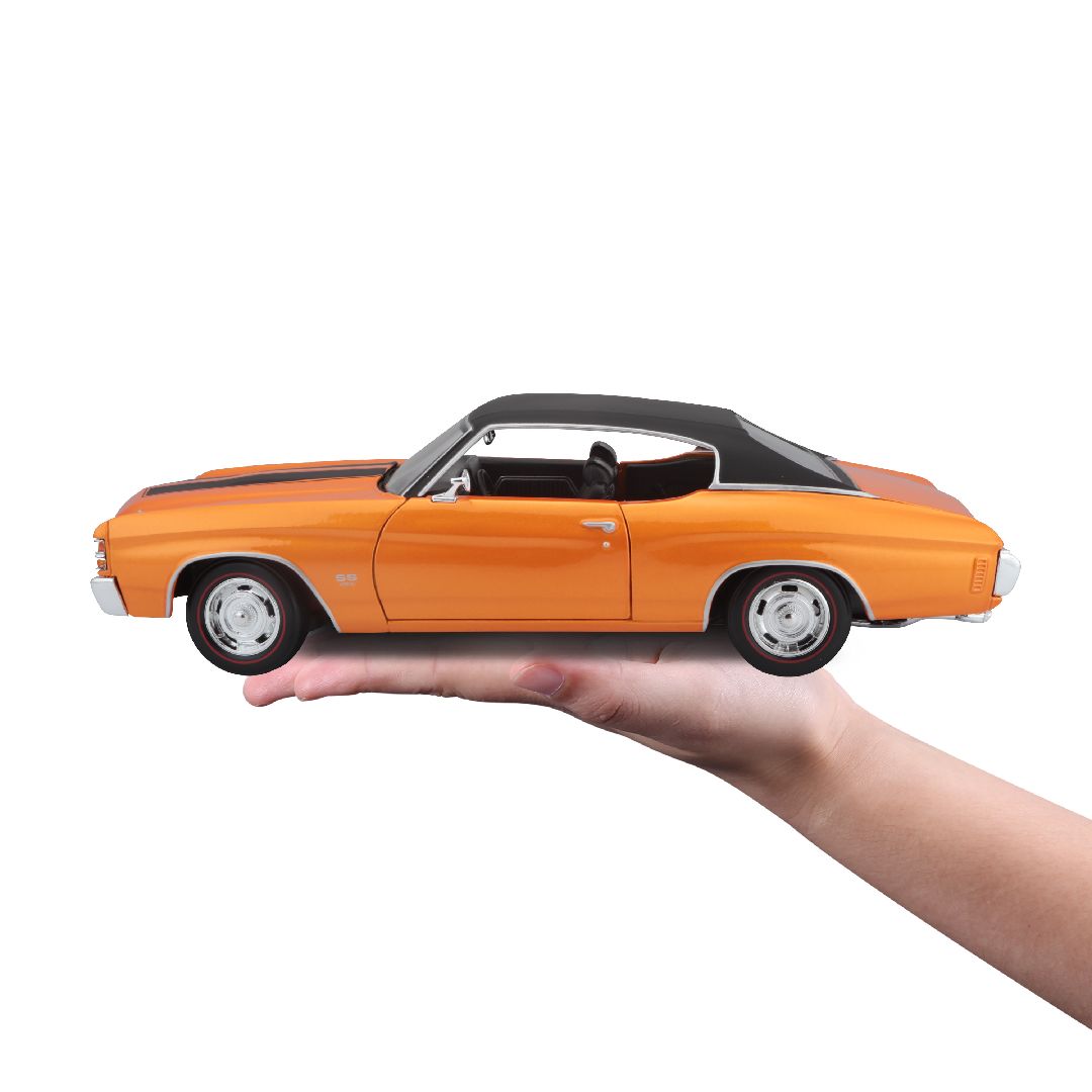 Maisto 1/18 SE 1971 Chevrolet Chevelle SS 454 Cpe (Orange) – image 10