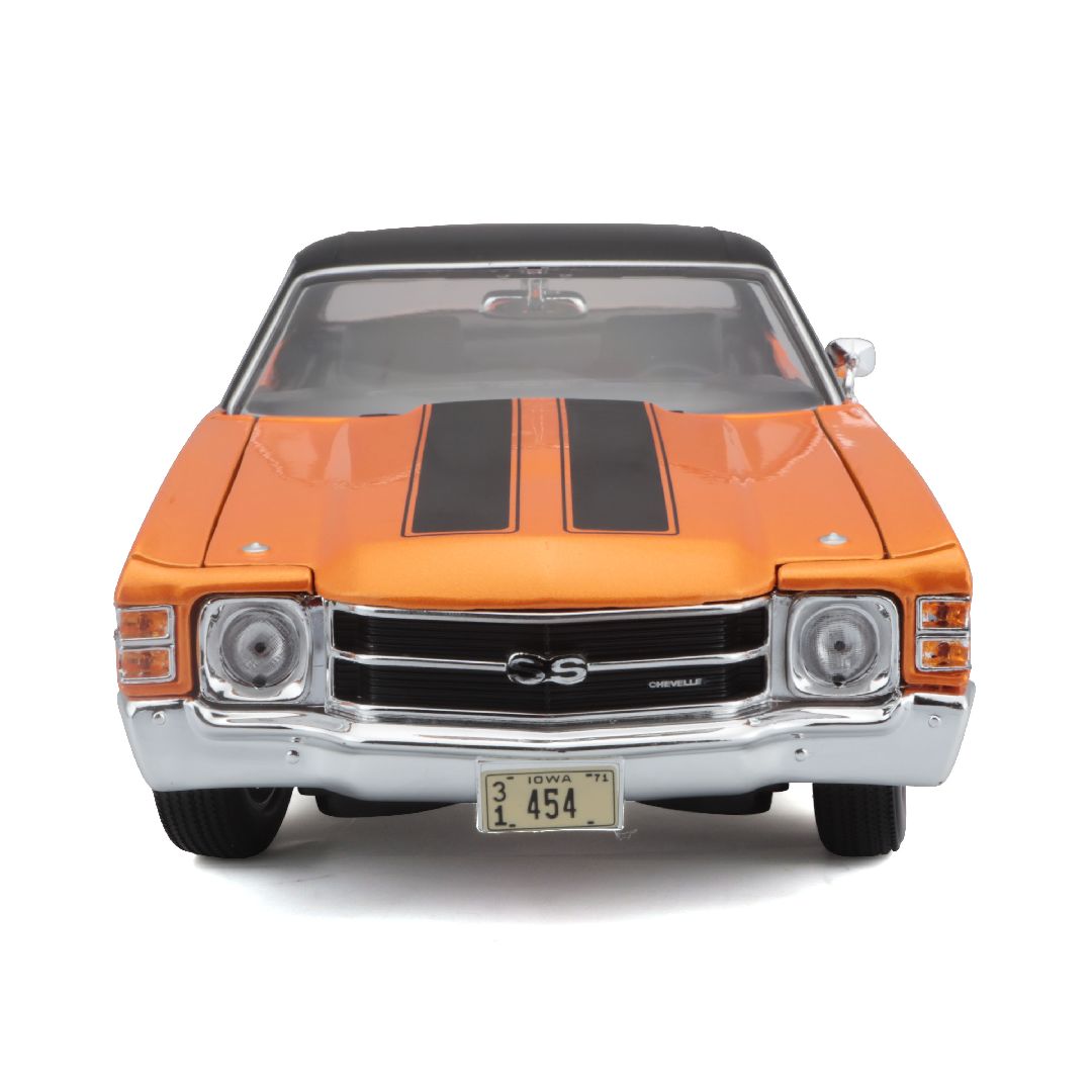 Maisto 1/18 SE 1971 Chevrolet Chevelle SS 454 Cpe (Orange) – image 14