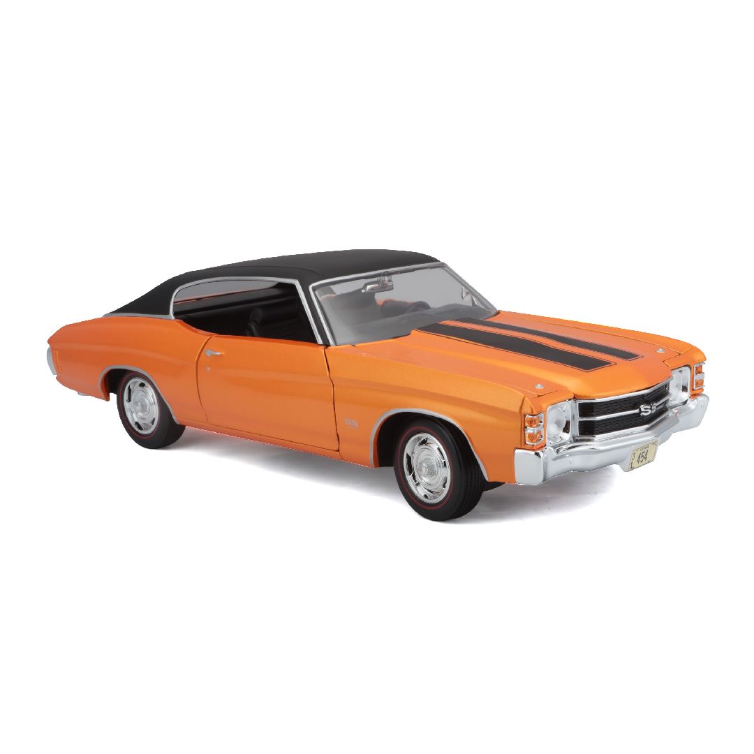 Maisto 1/18 SE 1971 Chevrolet Chevelle SS 454 Cpe (Orange) – image 15