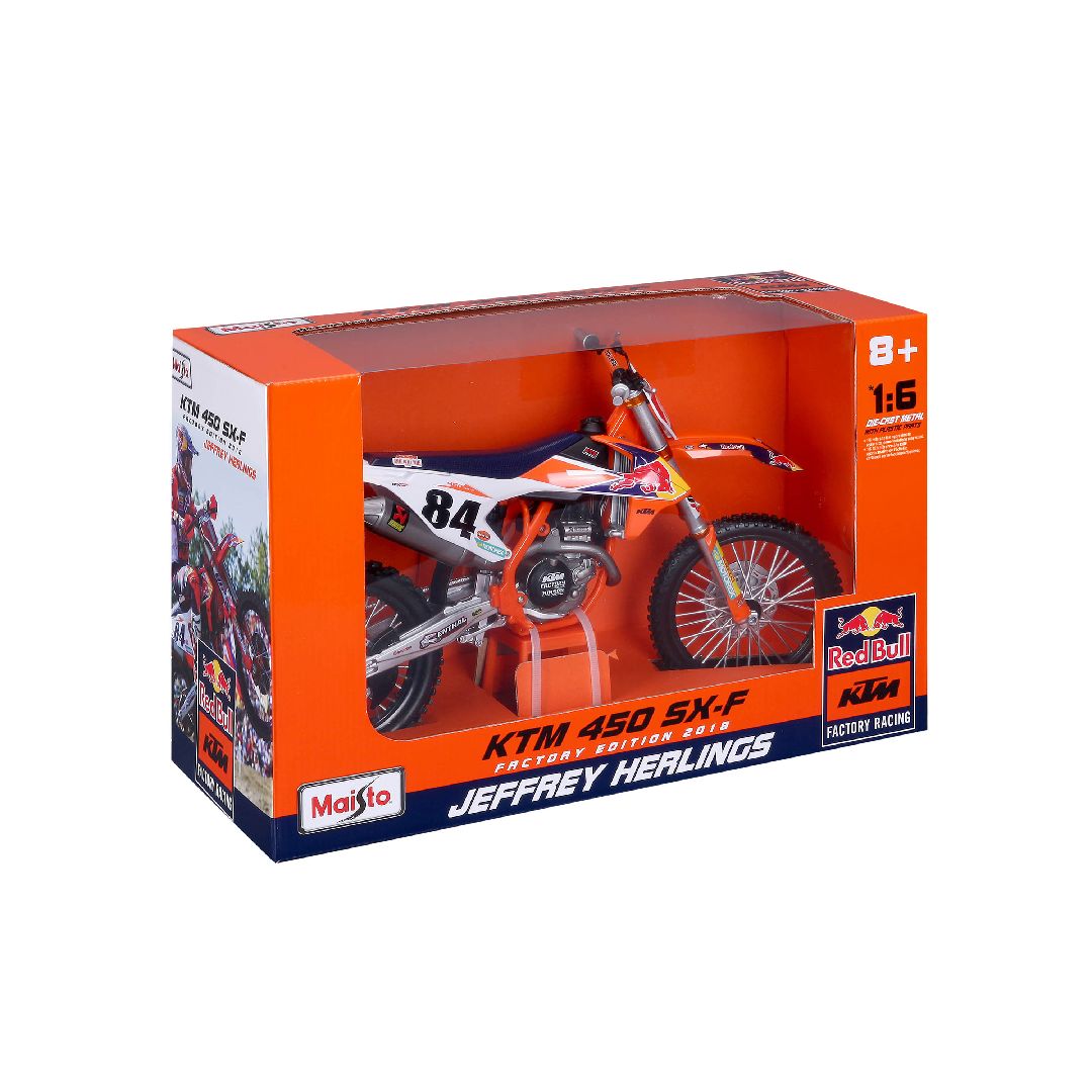 Maisto 1/6 Red Bull KTM Superbike SX 450 (2018)  - #84 Herlings – image 7