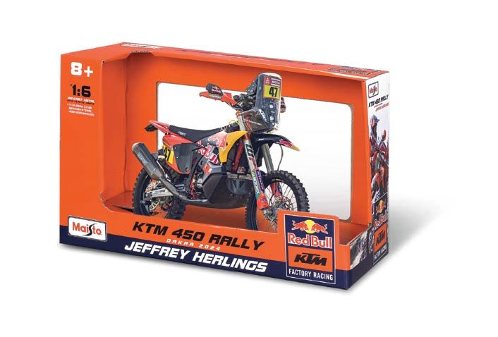 Maisto 1/6 Red Bull KTM 450 Rally Dakar (2024) (Benavides #47) – image 2