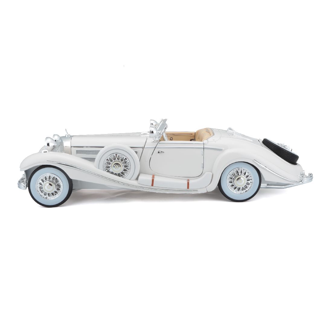 Maisto 1/18 PE 1936 M-B 500 K Typ Specialroadster (White) – image 2