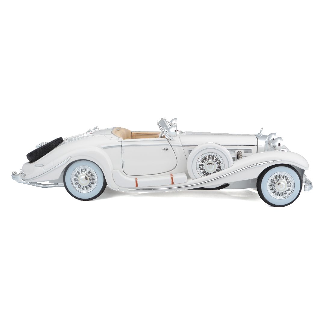 Maisto 1/18 PE 1936 M-B 500 K Typ Specialroadster (White) – image 11