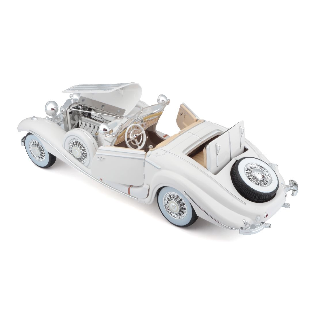 Maisto 1/18 PE 1936 M-B 500 K Typ Specialroadster (White) – image 15