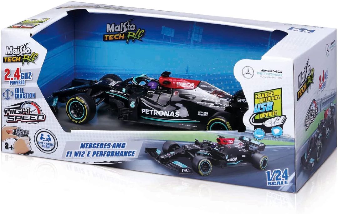 Maisto R/C 1/24 Mercedes-AMG F1 W12 E  (2021) - Hamilton #44 – image 2