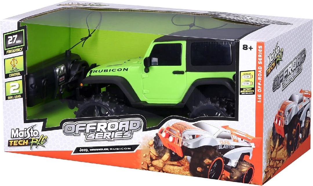 Maisto R/C 1/16 Off-Road Jeep Wrangler Rubicon - Black – image 2