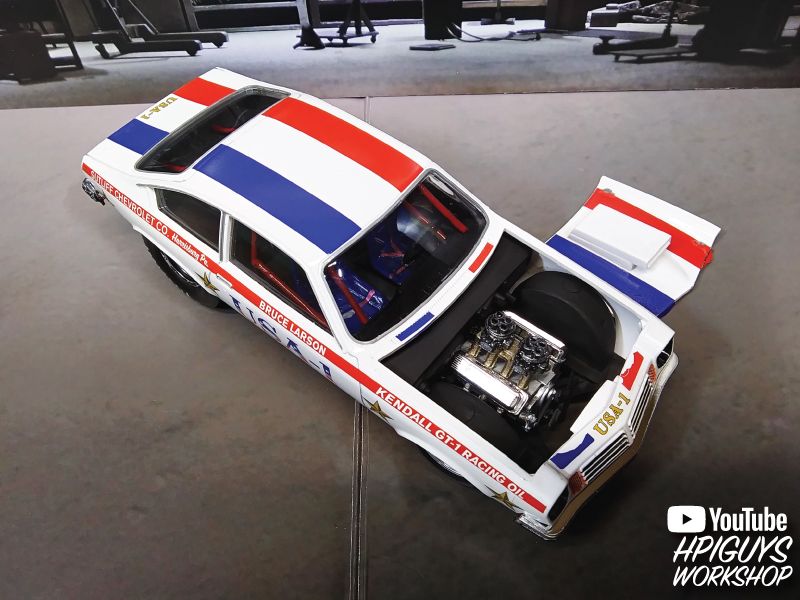 MPC Bruce Larson USA-1 Pro Stock Vega 1/25 Model Kit (Level 2) – image 2