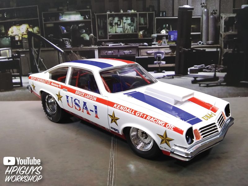 MPC Bruce Larson USA-1 Pro Stock Vega 1/25 Model Kit (Level 2) – image 6