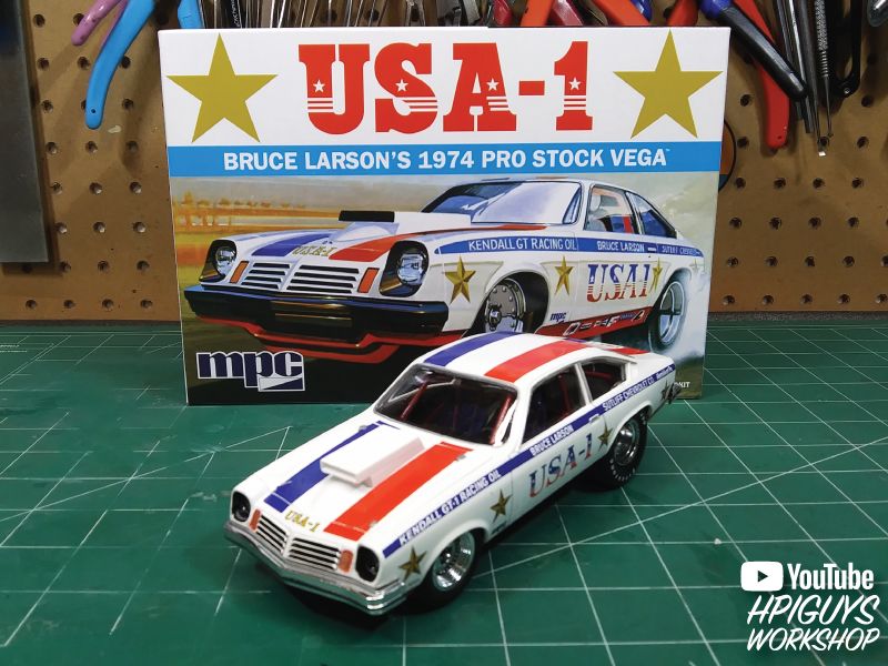 MPC Bruce Larson USA-1 Pro Stock Vega 1/25 Model Kit (Level 2) – image 7