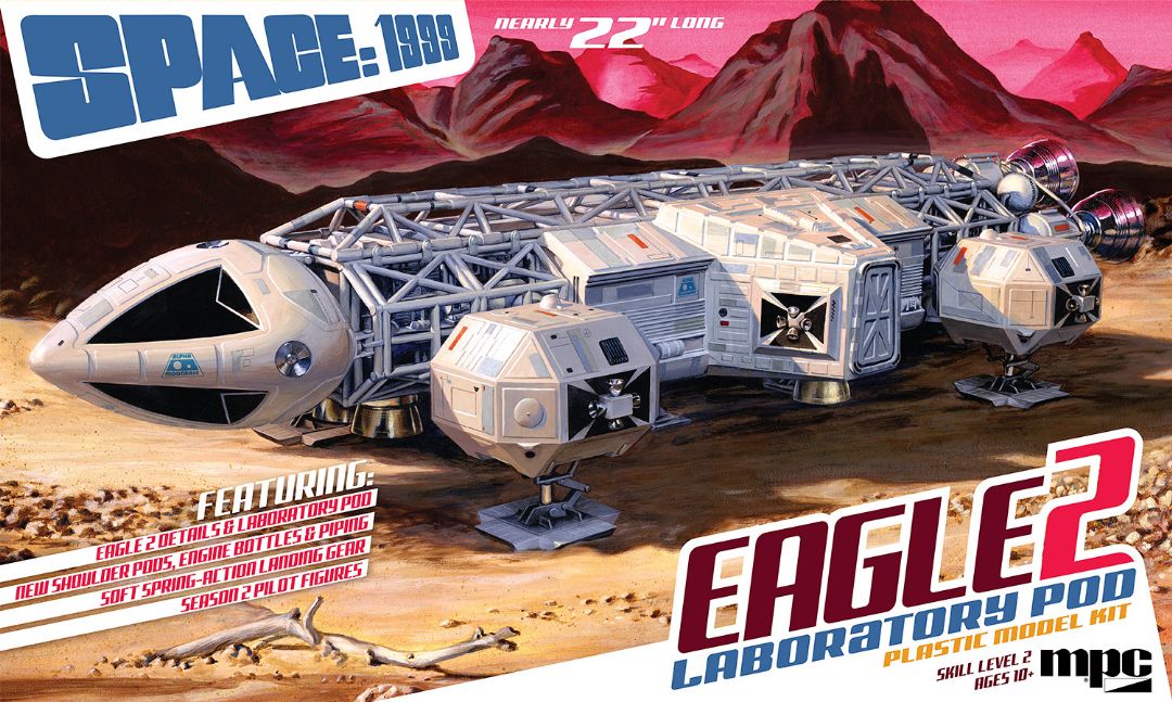MPC Space:1999 Eagle II w/Lab Pod 1/48 Model Kit (Level 2) thumbnail 2
