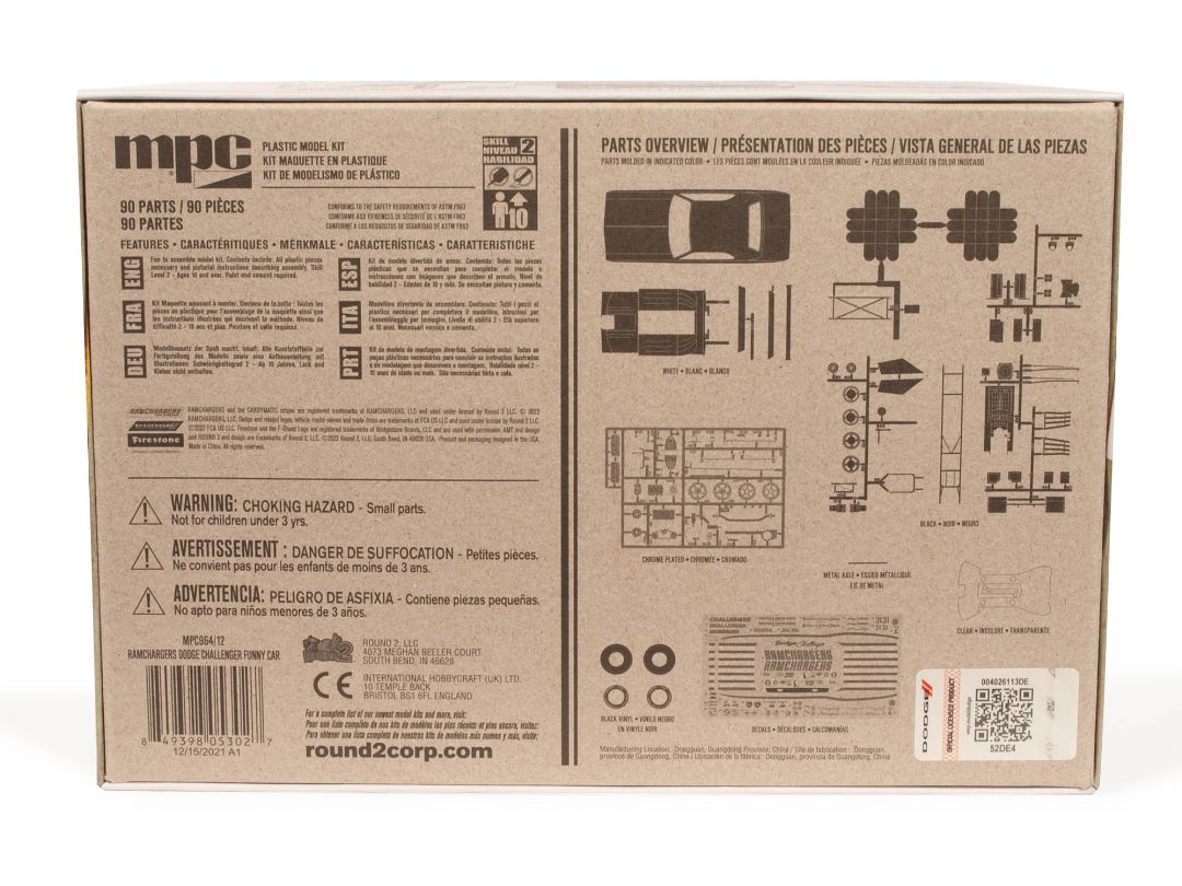 MPC 1/25 Scale Ramchargers Dodge Challenger Funny Car – image 5