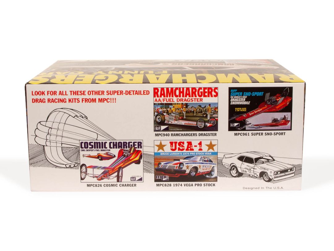 MPC 1/25 Scale Ramchargers Dodge Challenger Funny Car – image 4
