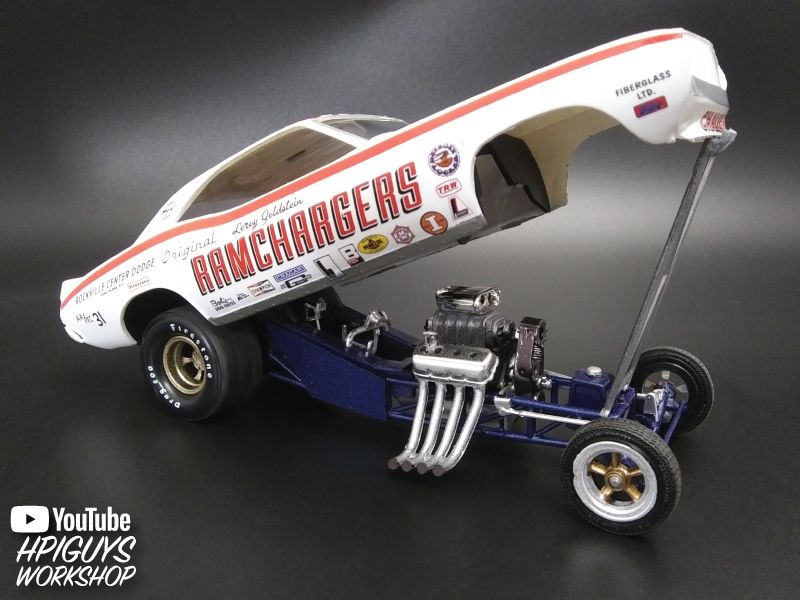 MPC 1/25 Scale Ramchargers Dodge Challenger Funny Car – image 7