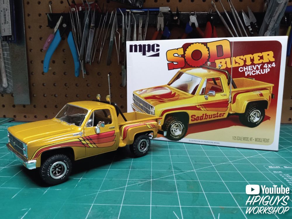 MPC 1/25 1981 Chevy Stepside Pickup Sod Buster Model Kit – image 9