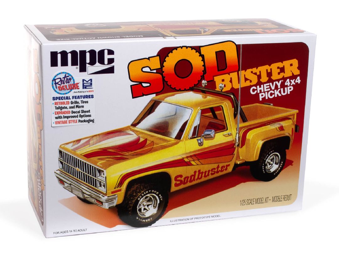 MPC 1/25 1981 Chevy Stepside Pickup Sod Buster Model Kit – image 11