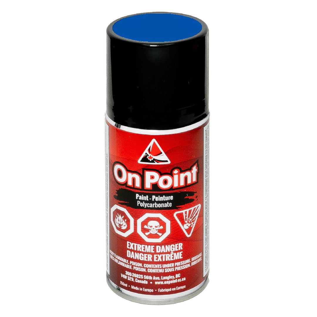 On Point 150ml RC Spray Paint - Fluorescent Blue thumbnail 1