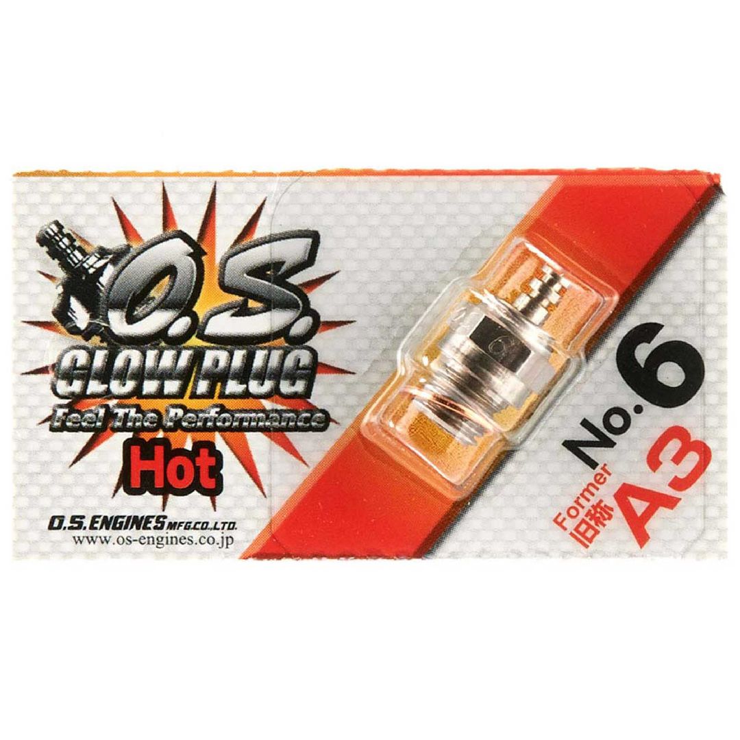 OS Engines 71605300 #6 A3 Glow Plug Hot Air – image 2