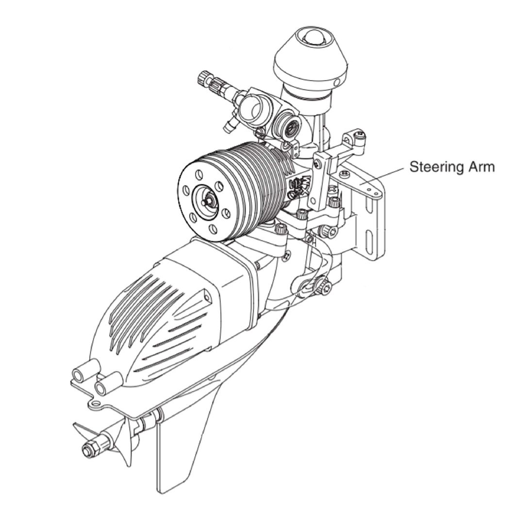 OS Engines 23874500 Steering Arm 21XM – image 3