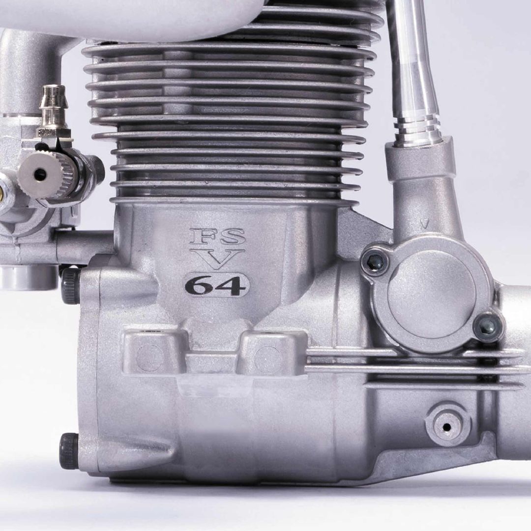 OS Engines 3AY00 O.S. FS-64V (61T2) W/F-4051 SILENCER – image 2
