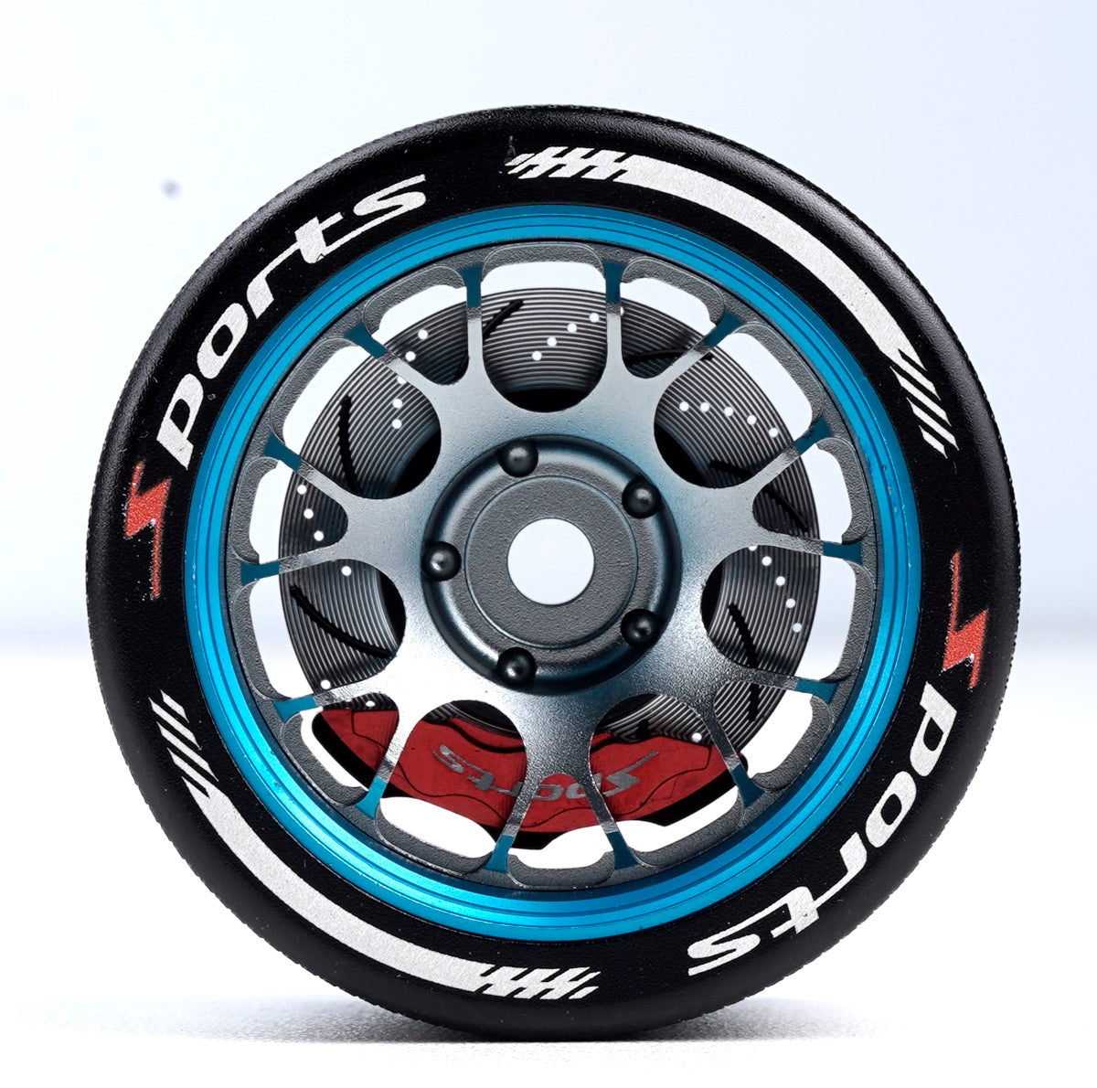 Powerhobby Aluminum Steering Wheel Blue Airtronics M12 thumbnail 1