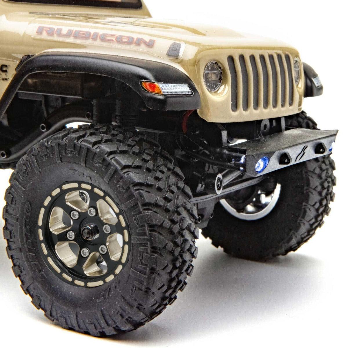 Powerhobby 1.0" Black Brass Beadlock Crawler Wheels 1/24 Axial SCX24 thumbnail 1