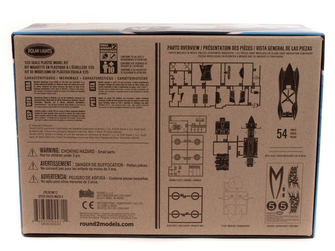Polar Lights Speed Racer Mach V (Snap) 1/25 Model Kit (Level 2) – image 5
