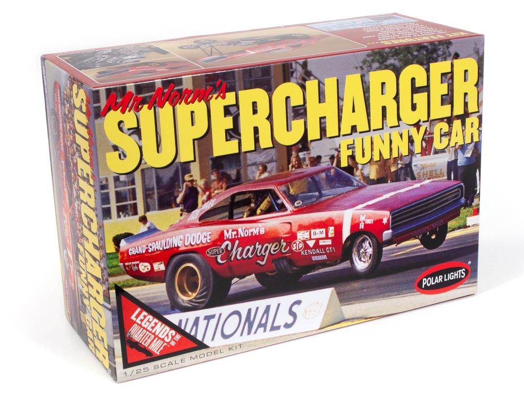 Polar Lights 1969 Dodge Charger Funny Car Mr. Norm 1/25 Model – image 4