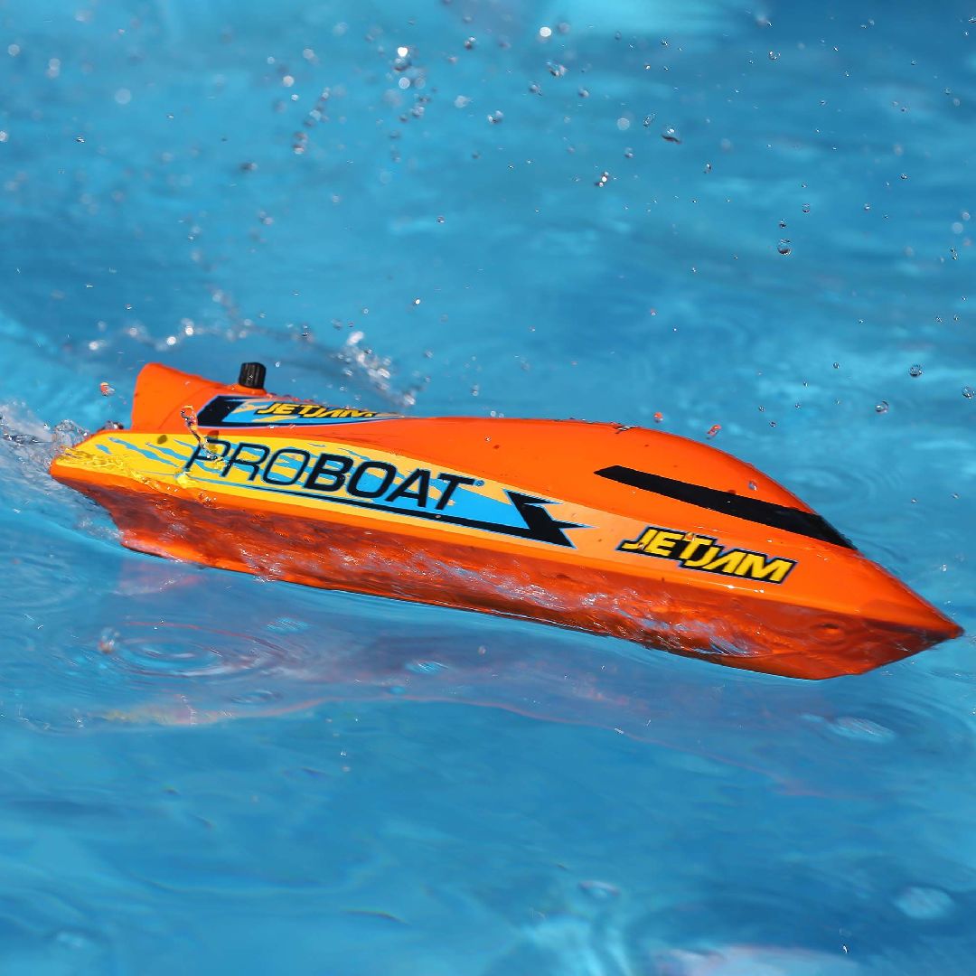Pro Boat Jet Jam 12 Pool Racer, Brushed RTR - Orange (B&C Incl) – image 7