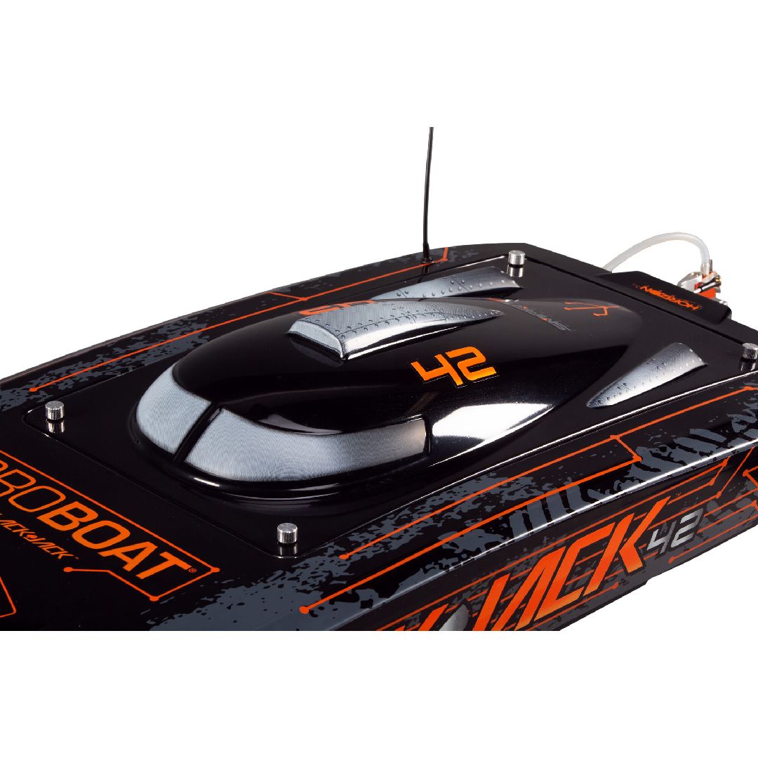 Pro Boat Blackjack 42-inch Brushless 8S Cat RTR - Black/Orange – image 4