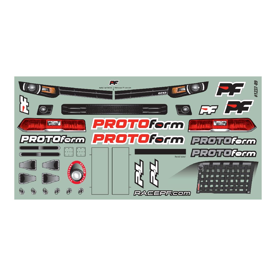 Protoform Gen3-C Light Weight Clear Body: Oval – image 2