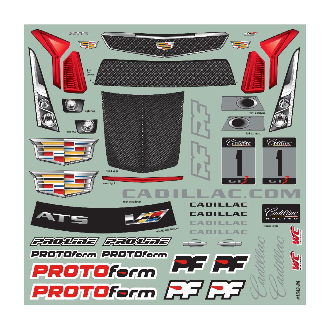 Protoform Cadillac ATS-V.R Clear Body, 190mm – image 6