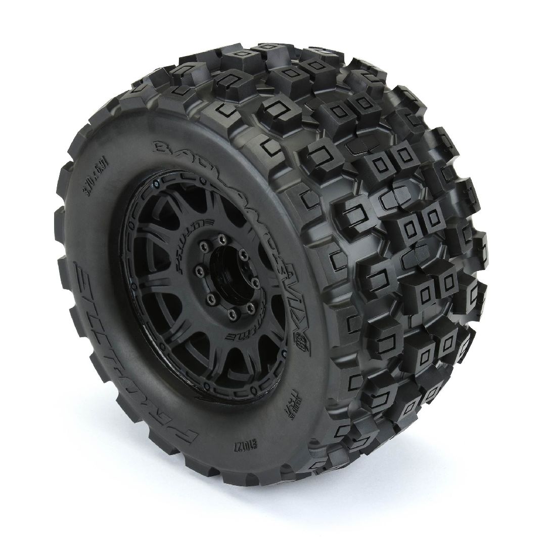 Pro-Line Badlands 3.8" Tires on Black w/ Removable Hex (2) – image 4