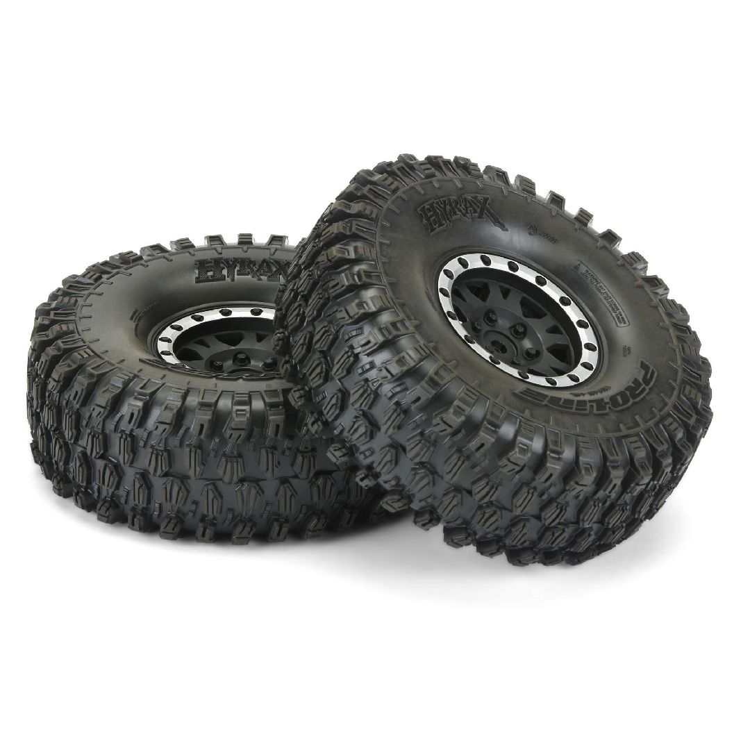 Pro-Line Hyrax 1.9 G8 MTD Impulse Blk/Slvr Wheels F/R (2) – image 3