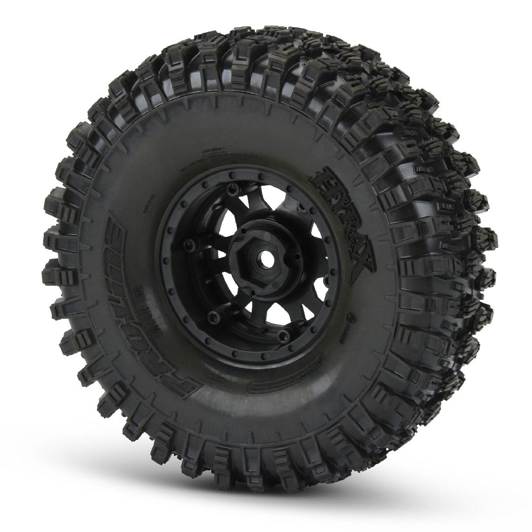 Pro-Line Hyrax 1.9 G8 MTD Impulse Blk/Slvr Wheels F/R (2) – image 4