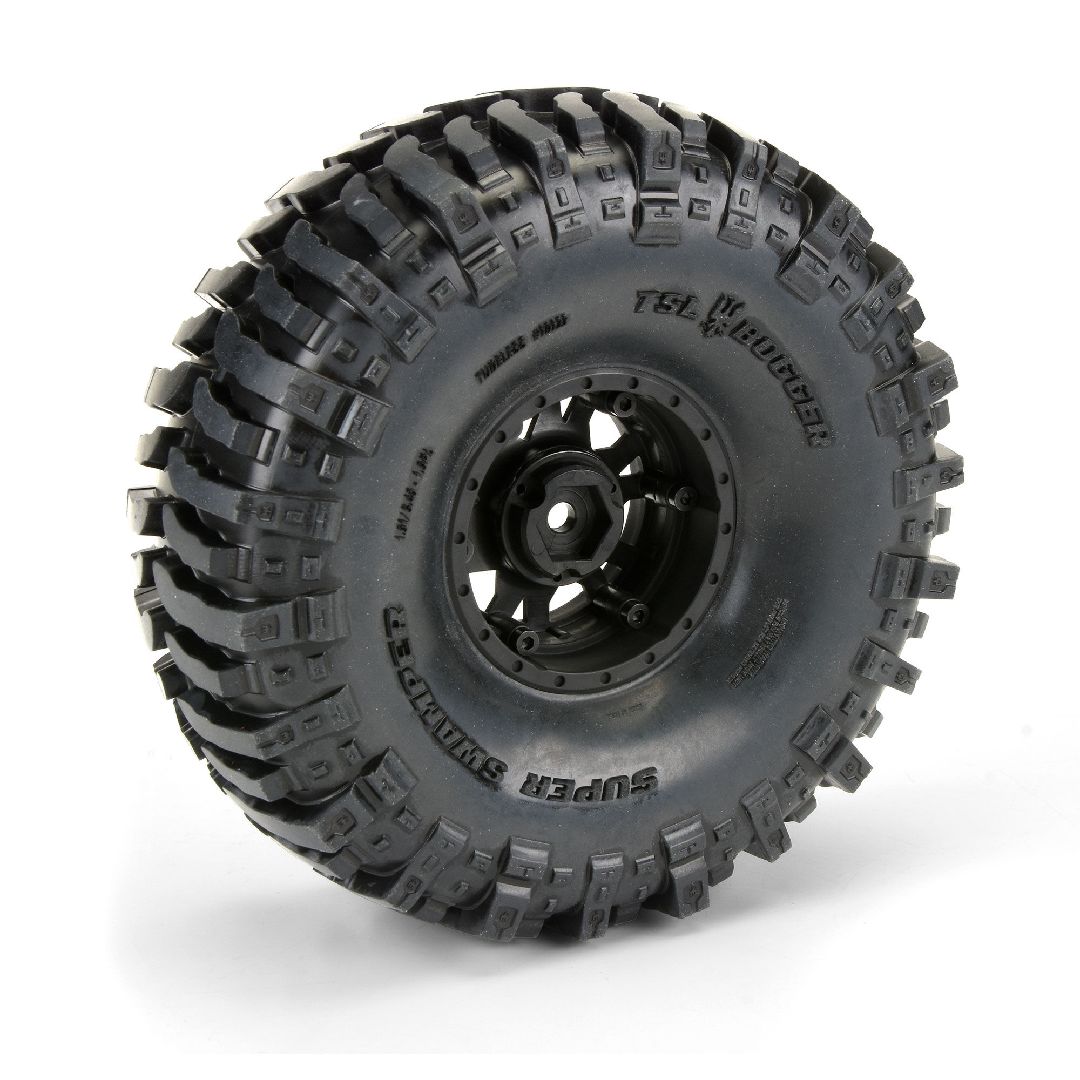 Pro-Line Bogger 1.9" Tires on Black Plastic Bead-Loc Whls (2) – image 3