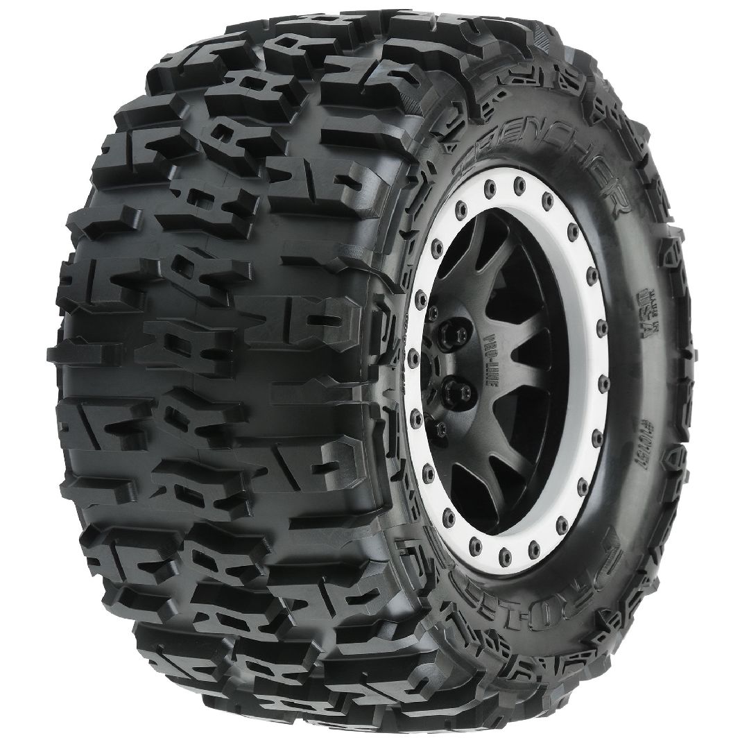 Pro-Line Trencher 4.3" Pro-Loc Tires on Black Wheels (2) – image 4
