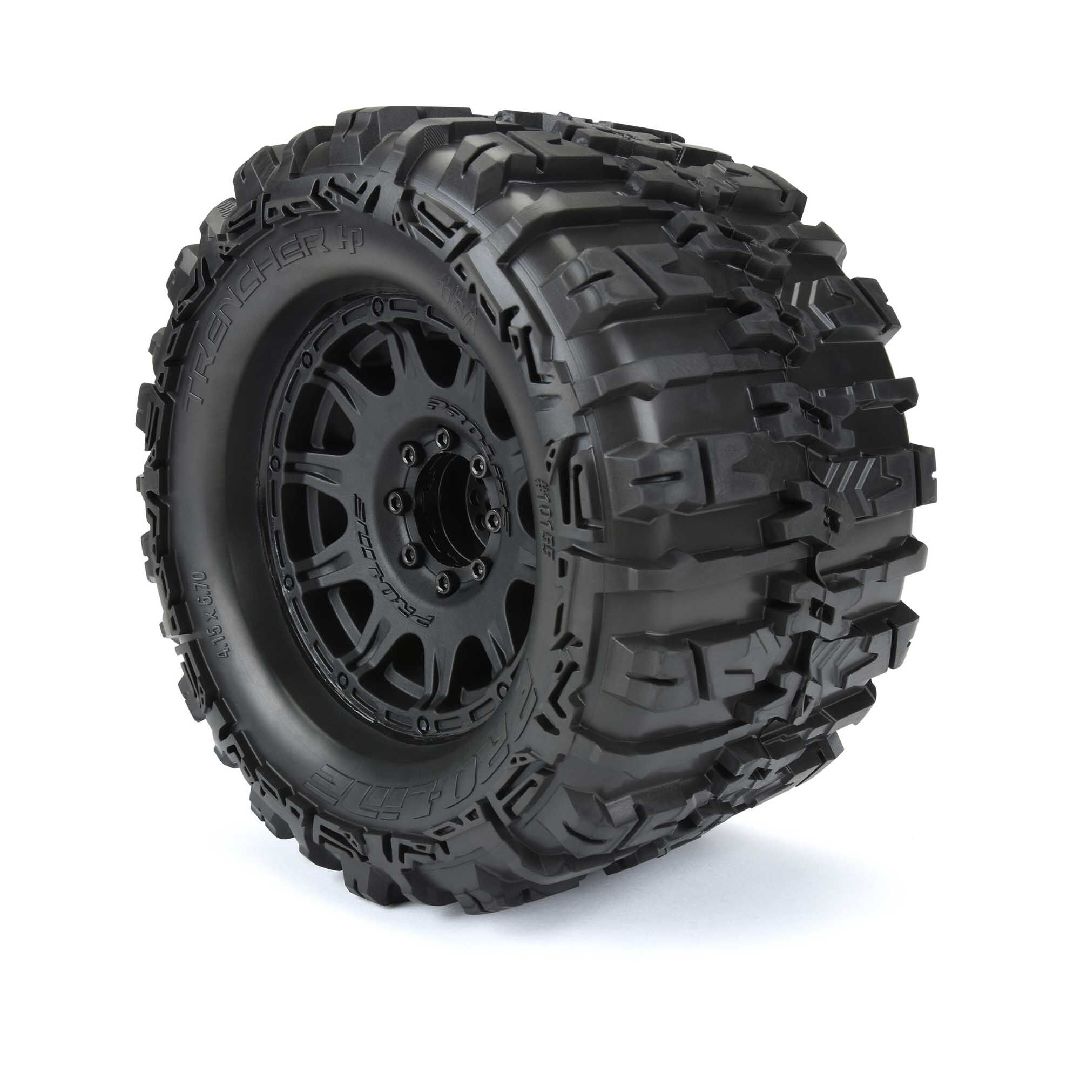 Pro-Line Trencher 3.8" BELTED Tires on Black Rem Hex Whls (2) – image 5