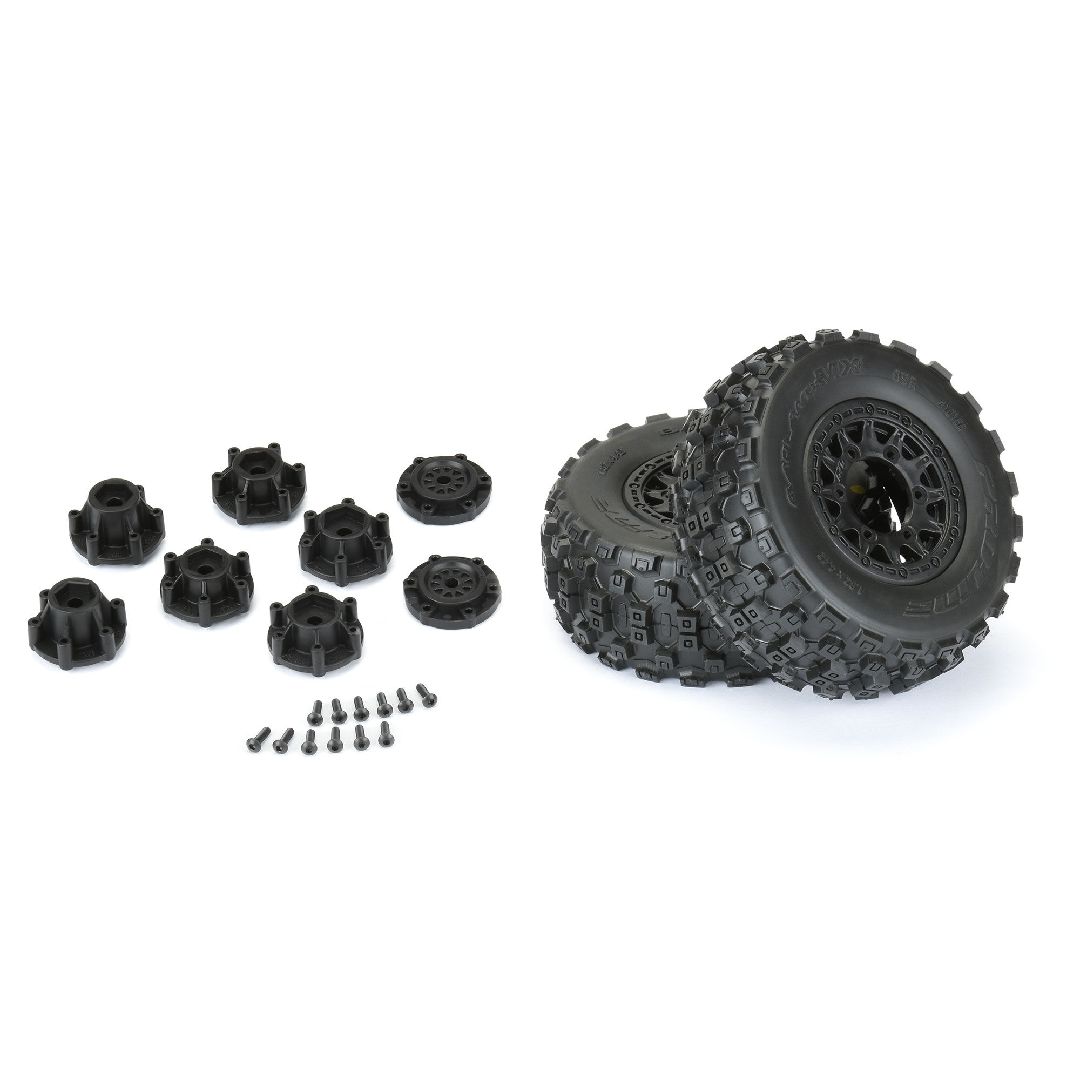 Pro-Line Badlands 2.2"/3.0" (Med) Tires on Rem Hex Wheels (2) – image 4
