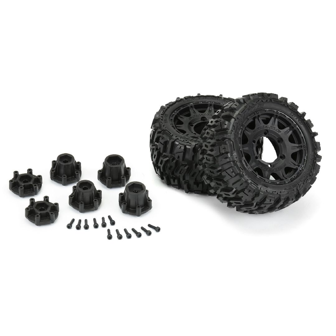 Pro-Line Trencher LP 2.8" Tires on Black Rem Hex Whls (2) – image 3