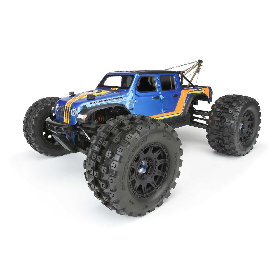 Pro-Line Badlands 3.8" BELTED Tires on Black Rem Hex Wheels (2) – image 5