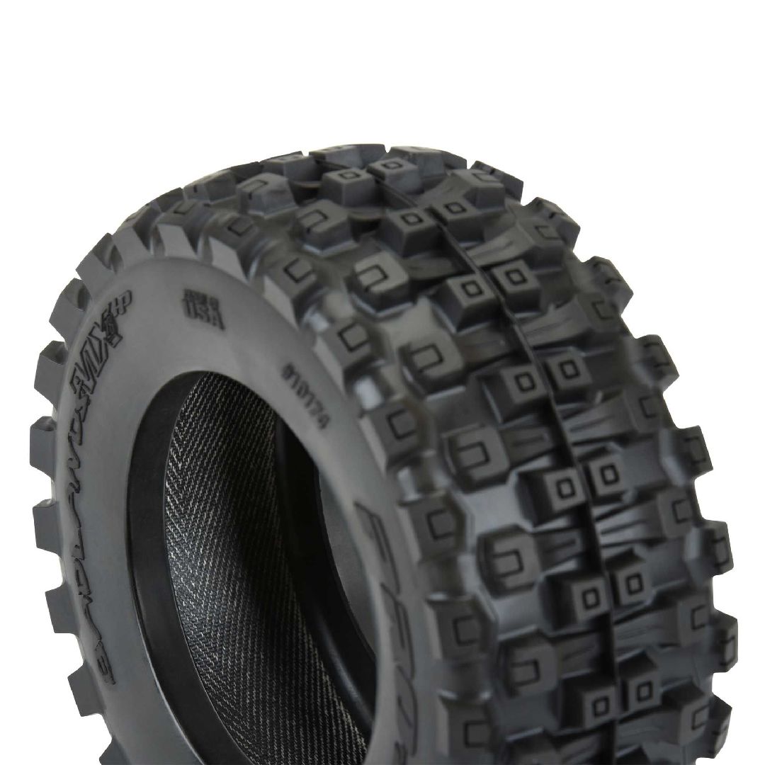 Pro-Line Badlands 2.8" BELTED Tires on Black Rem Hex Wheels (2) – image 2