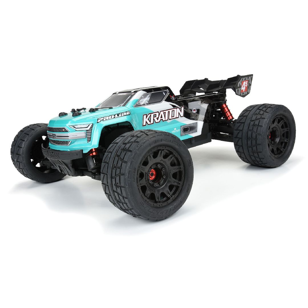 Pro-Line 3.8" Menace BELTED Tires on Black Rem Hex Wheels (2) – image 3