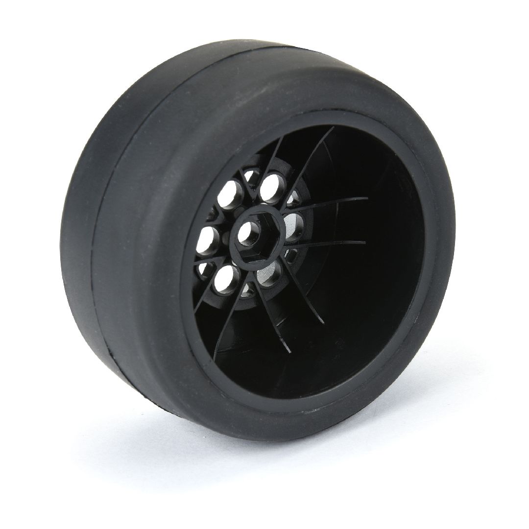 Pro-Line 1/16 Reaction Rr Tires MTD 7mm Blk/Sil:MiniDrag(2) – image 5