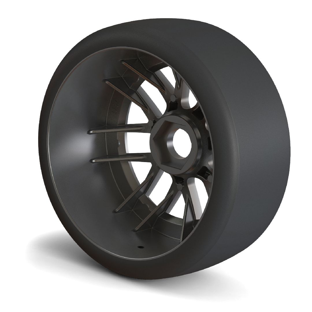 Pro-Line 1/7 Goodyear NASCAR Cup F/R Belted MTD 17mm Gunmetal – image 2