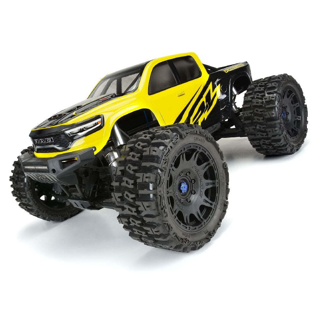 Pro-Line Trencher 5.7" Tires on Black 8x48 Rem 24mm Hex Wheel 2 – image 2