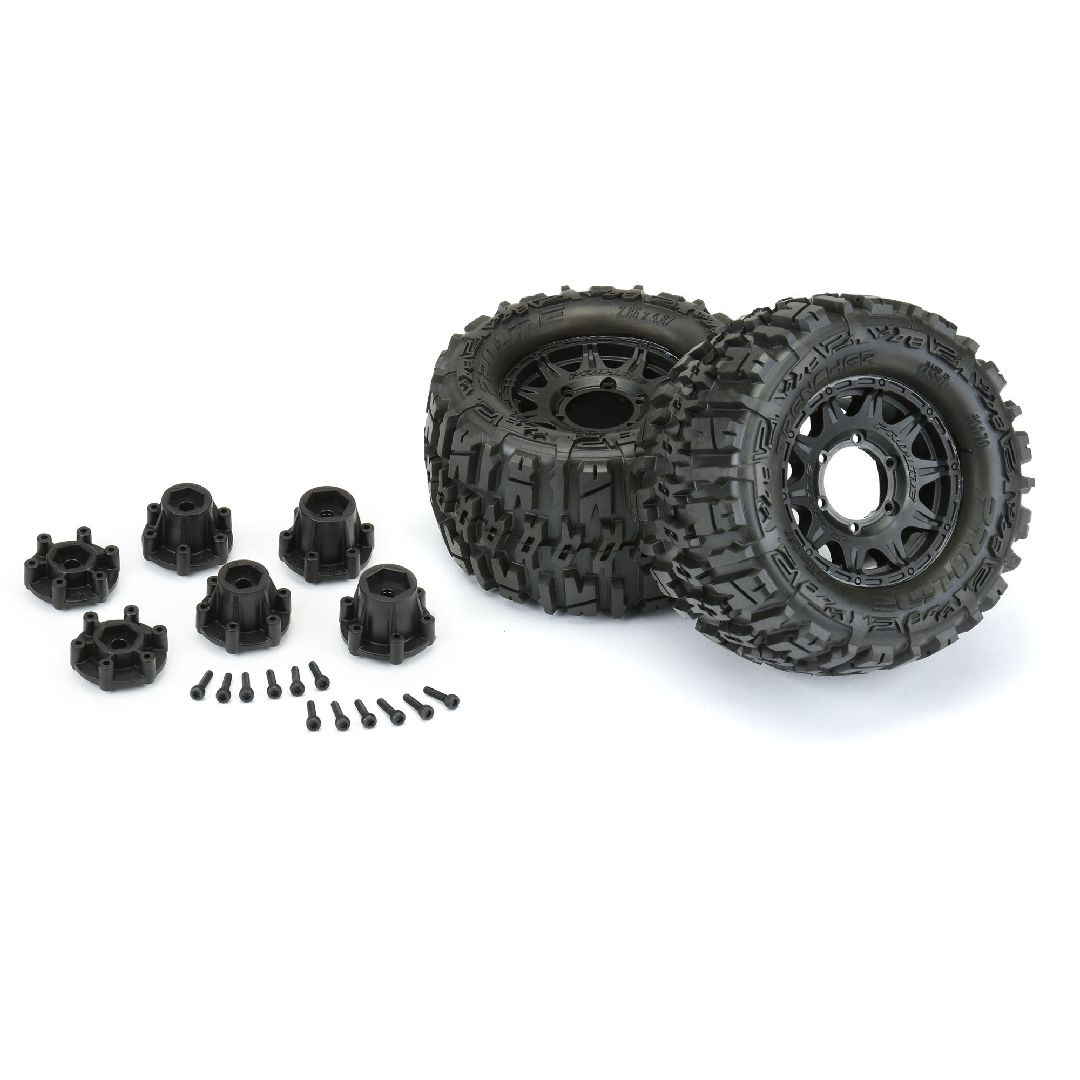 Pro-Line Trencher 2.8" Tires on Black Removable Hex Wheels (2) – image 4