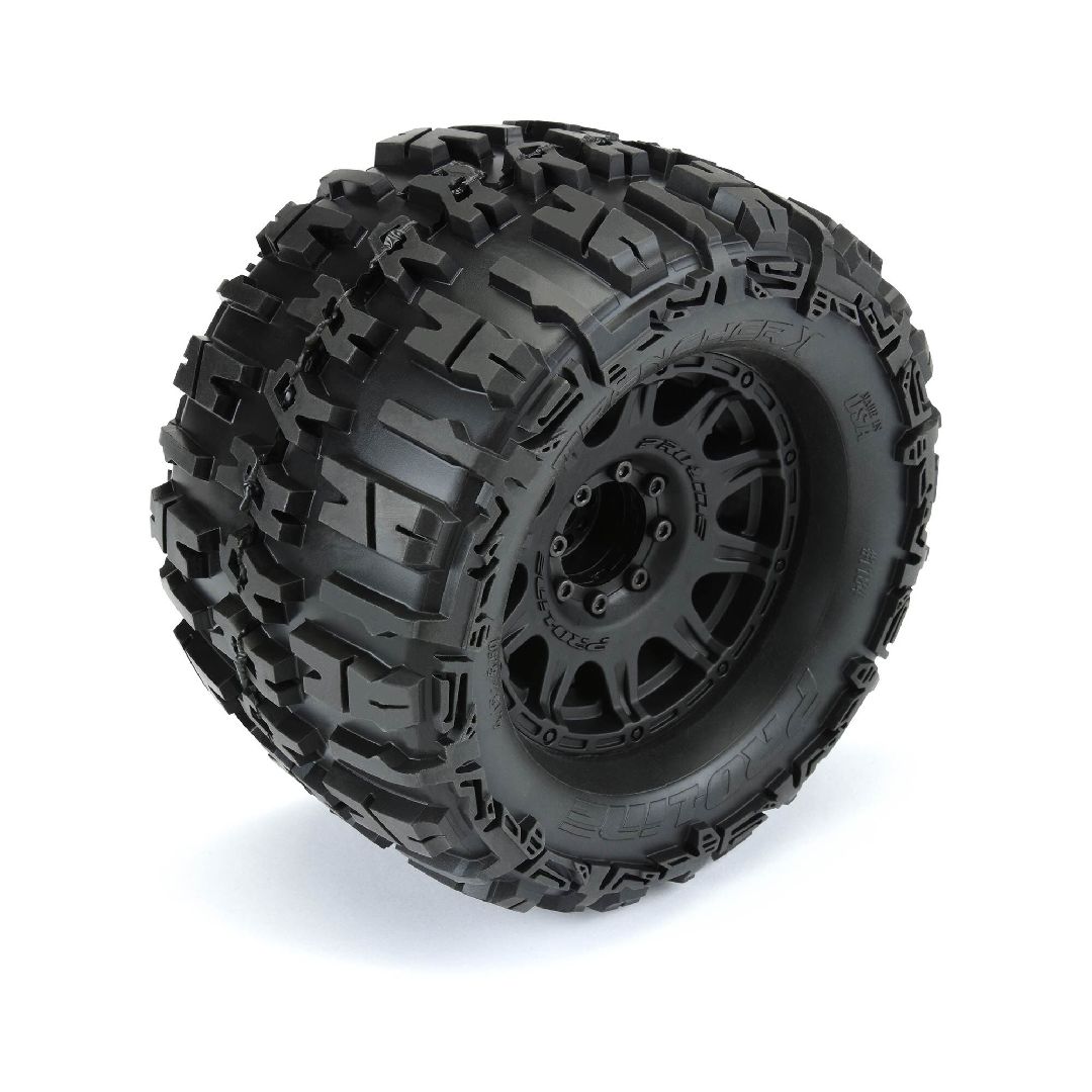 Pro-Line Trencher X 3.8" Tires on Black Rem Hex Wheels (2) – image 3