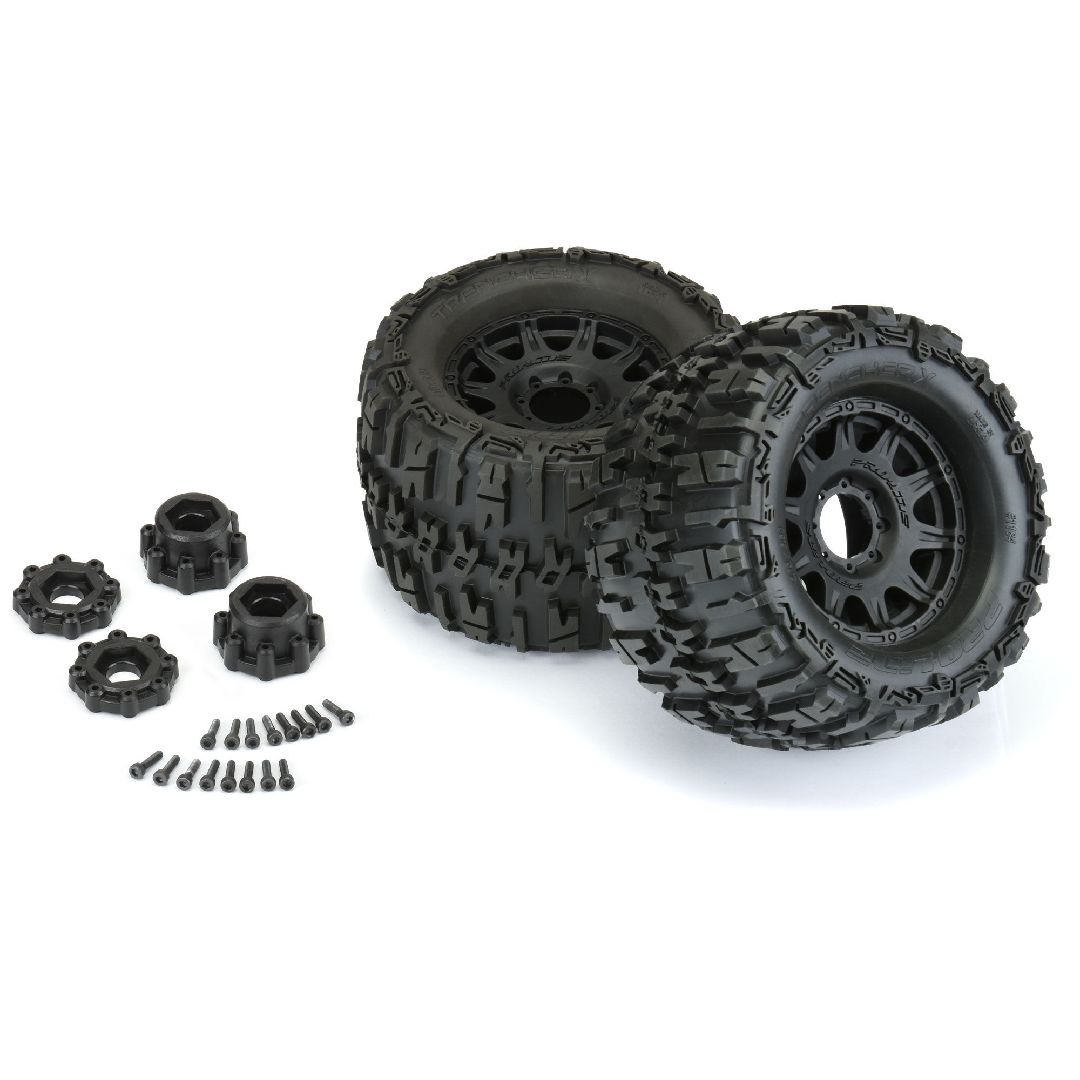 Pro-Line Trencher X 3.8" Tires on Black Rem Hex Wheels (2) – image 4