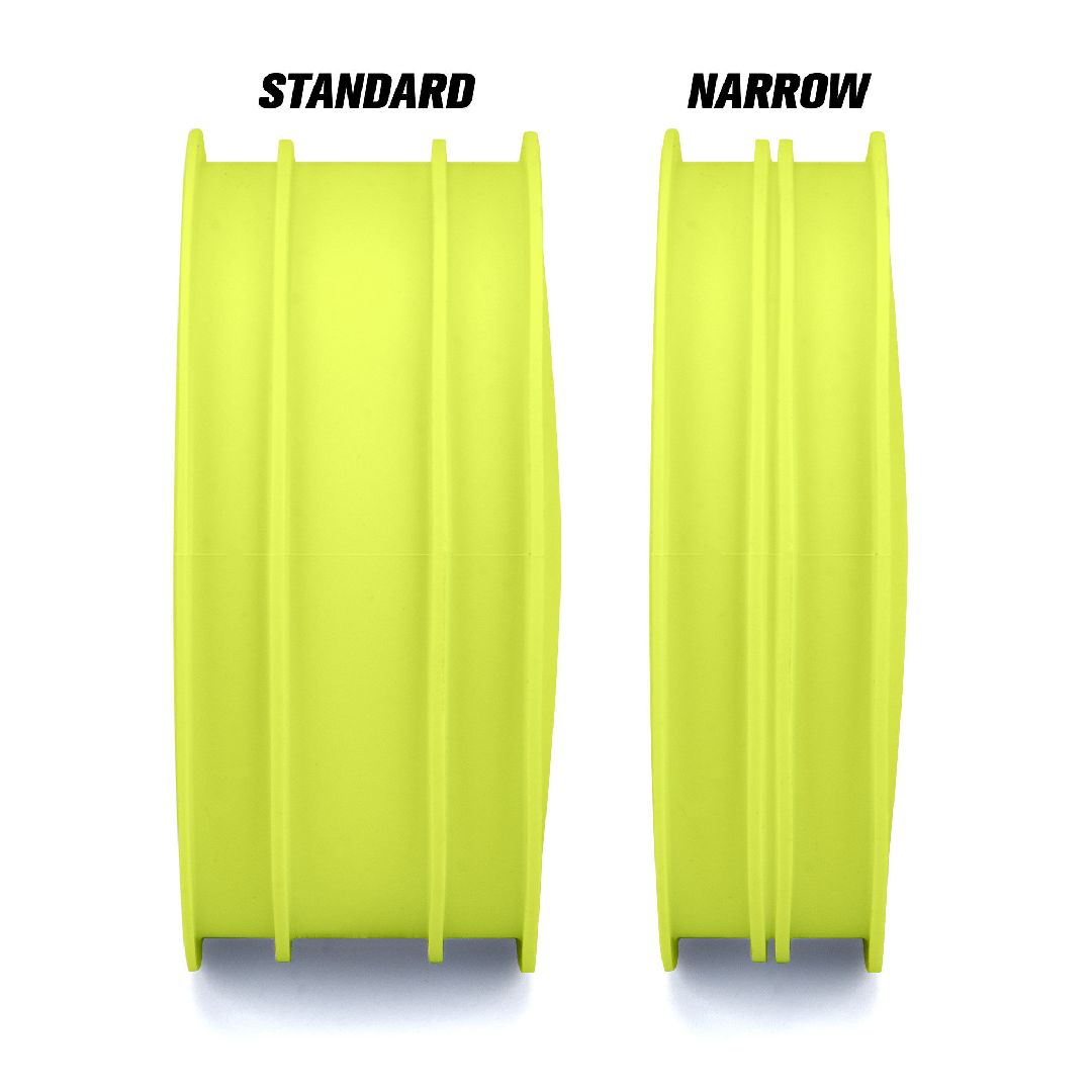Pro-Line Velocity Narrow 2.2 Hex Carpet Front Yellow Whls – image 2
